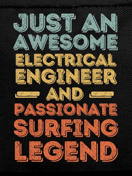 Electrical Engineer Surfing retro