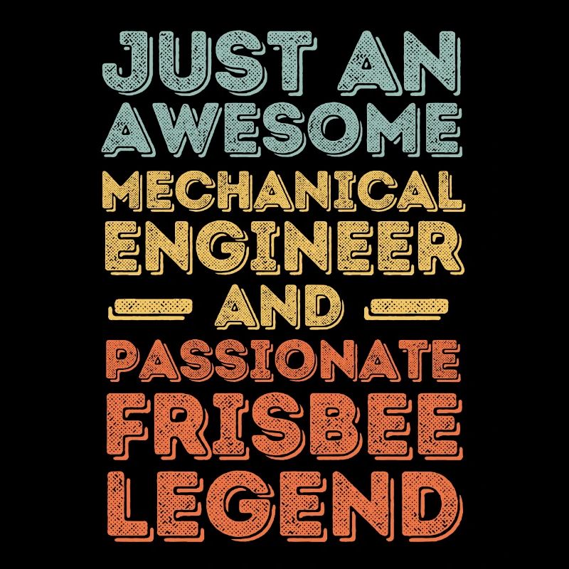 Mechanical Engineer Frisbee retro