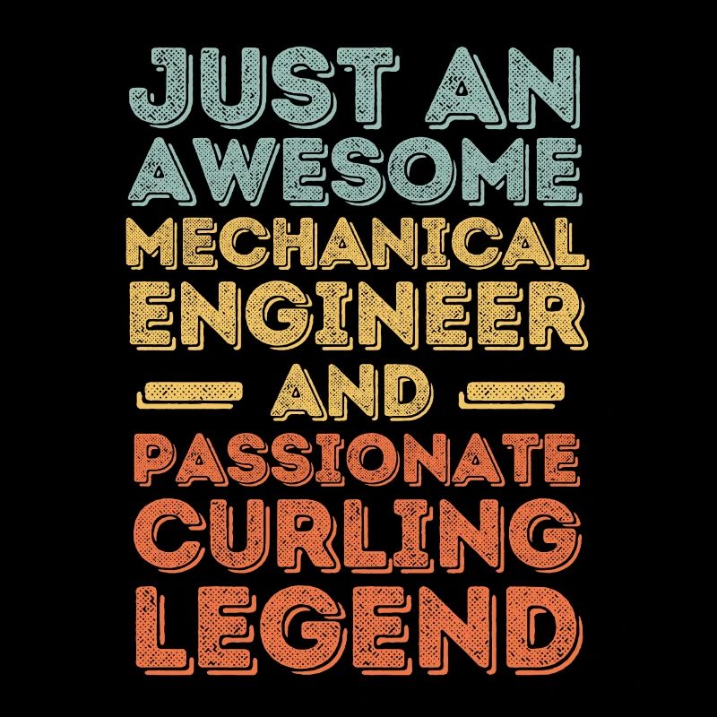 Mechanical Engineer Curling retro