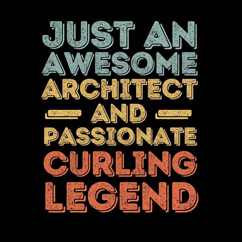 Architekt Curling retro