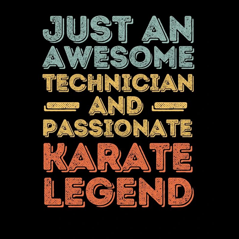 Techniker Karate retro
