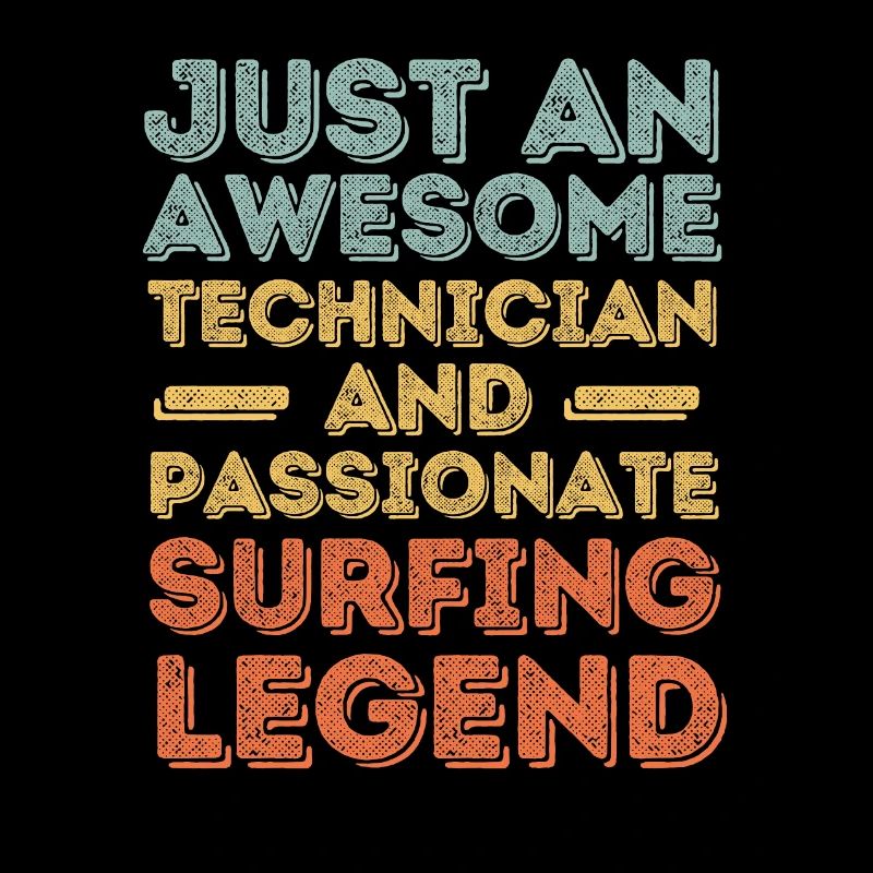 Techniker Surfen retro