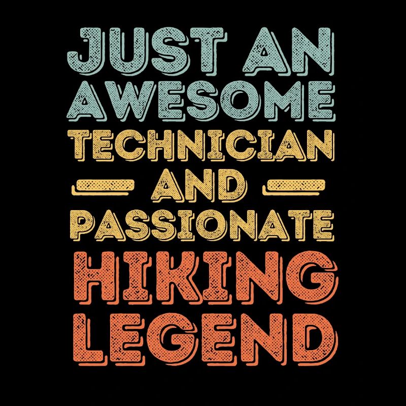 Techniker Wandern retro