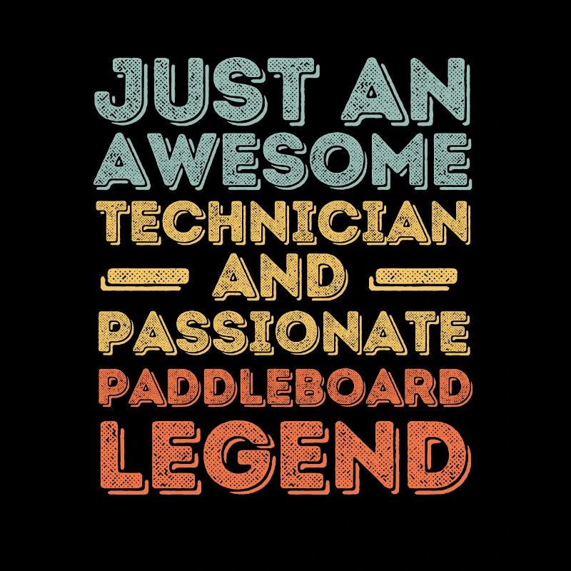 Technicien Paddleboard rétro