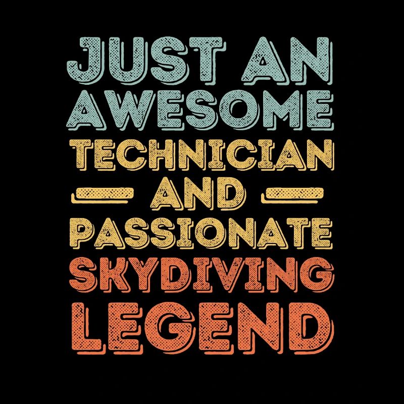 Technician Skydiving retro