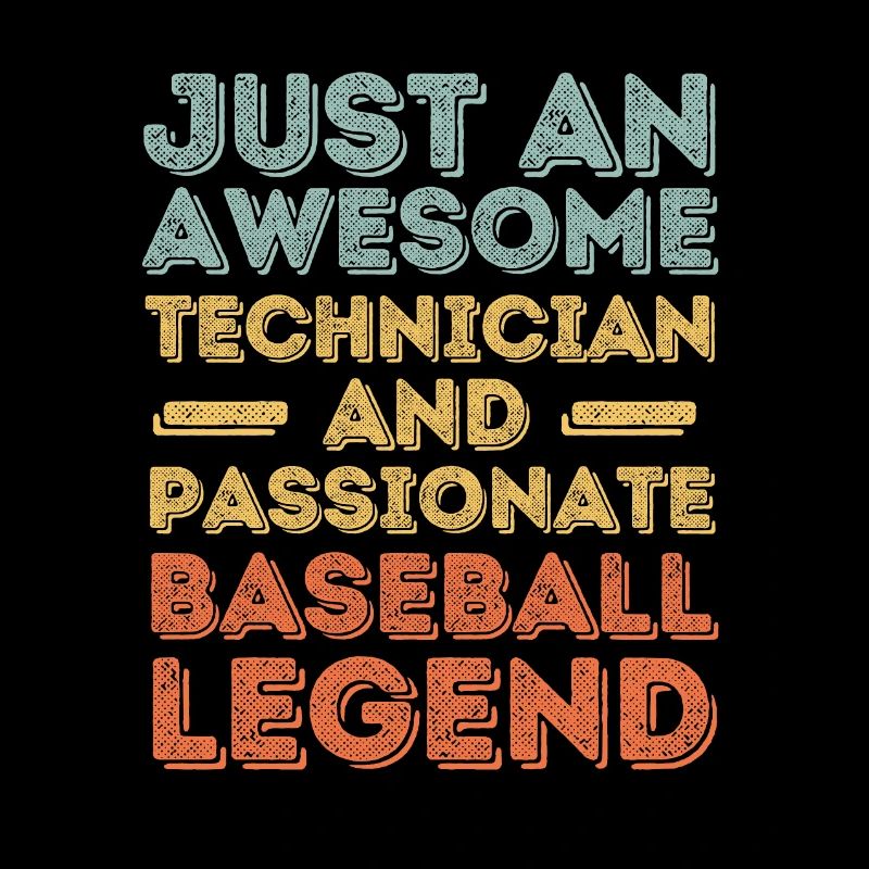 Technician Baseball retro