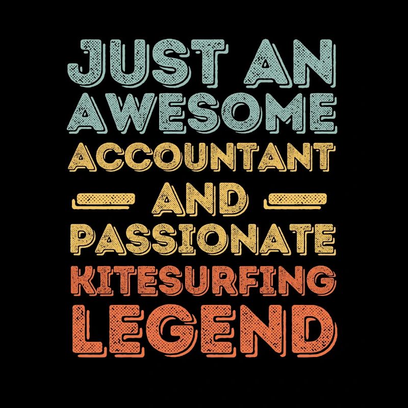 Accountant Kitesurfing retro