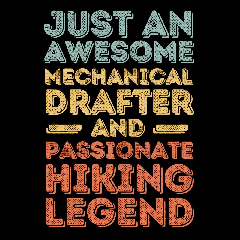 Technical Draughtsman Hiking retro
