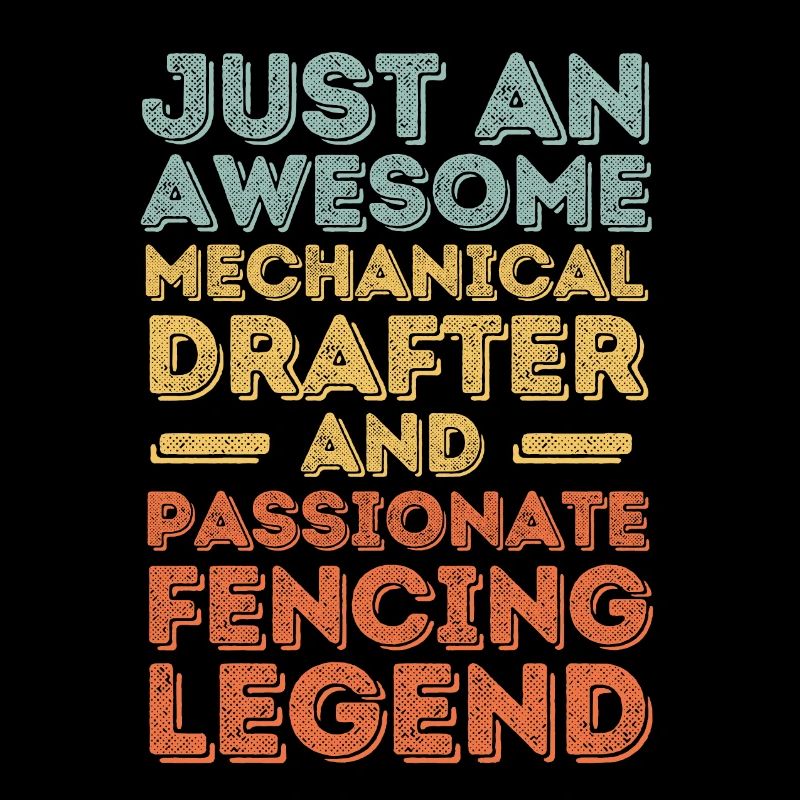 Technical draughtsman fencing retro