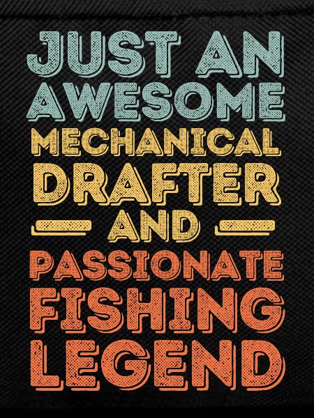 Technical draughtsman fishing retro