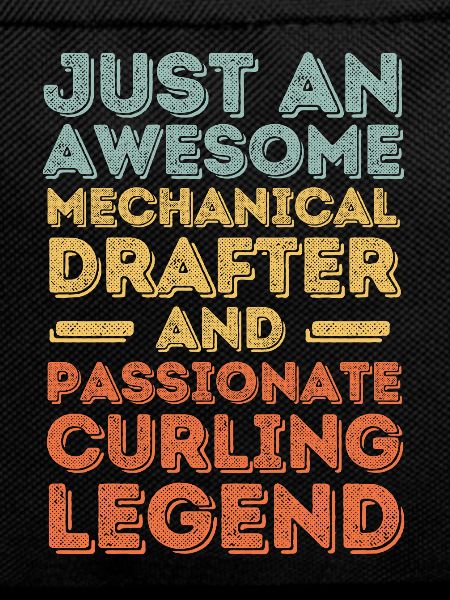 Technischer-Zeichner Curling retro