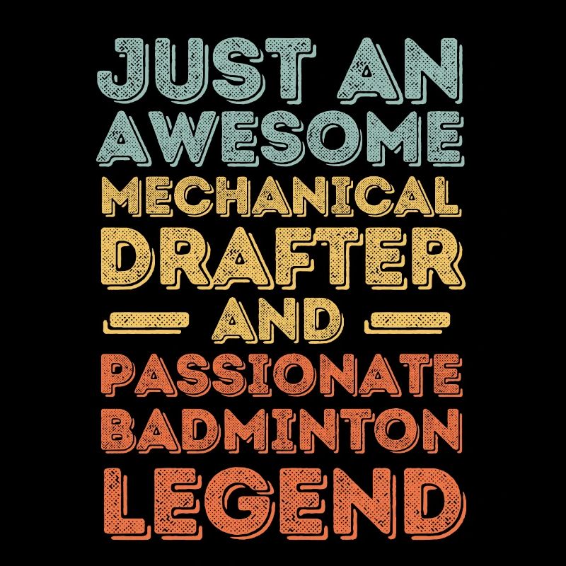 Technical draughtsman Badminton retro