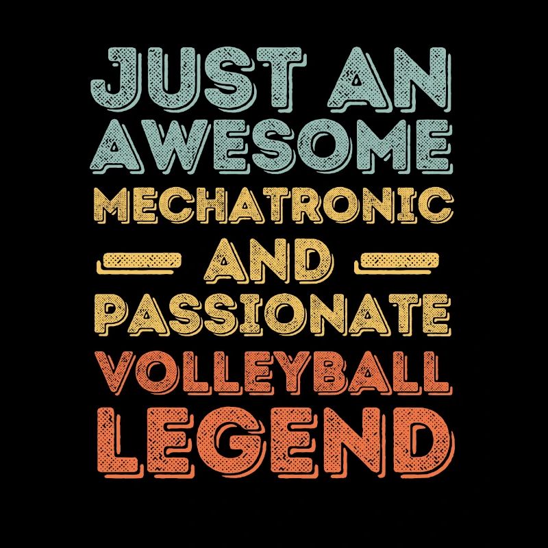 Mechatroniker Volleyball retro
