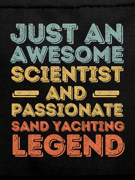 Scientist sand sailing retro