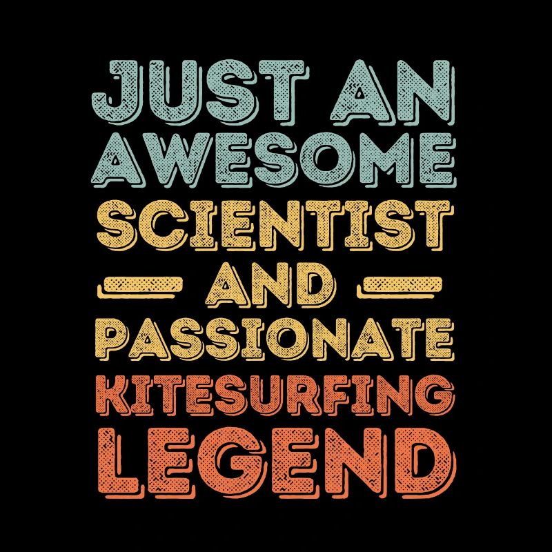 Scientist Kitesurfing retro