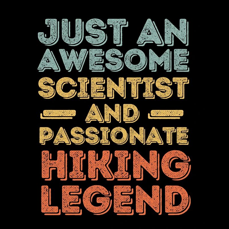 Scientists Hiking retro