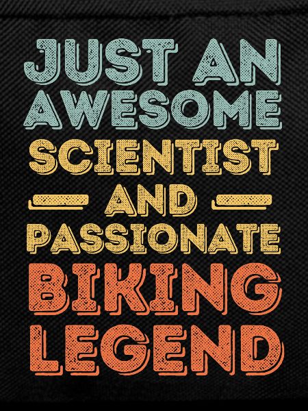 Scientist cycling retro