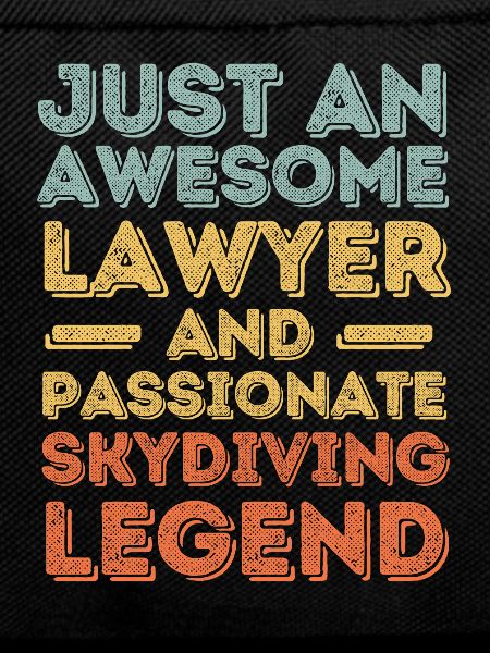 Lawyer skydiving retro