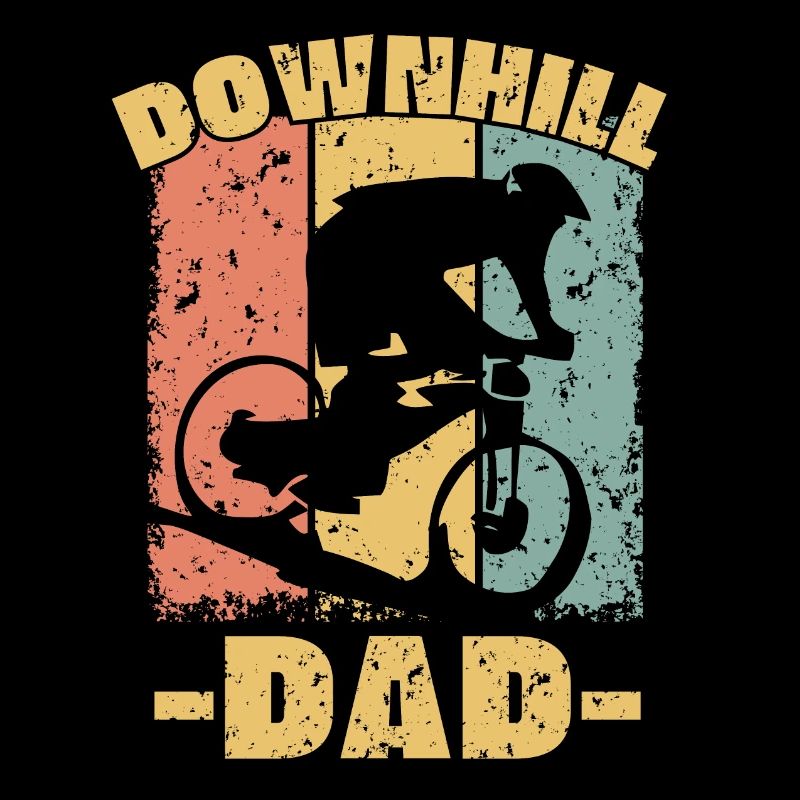 Biking dad retro