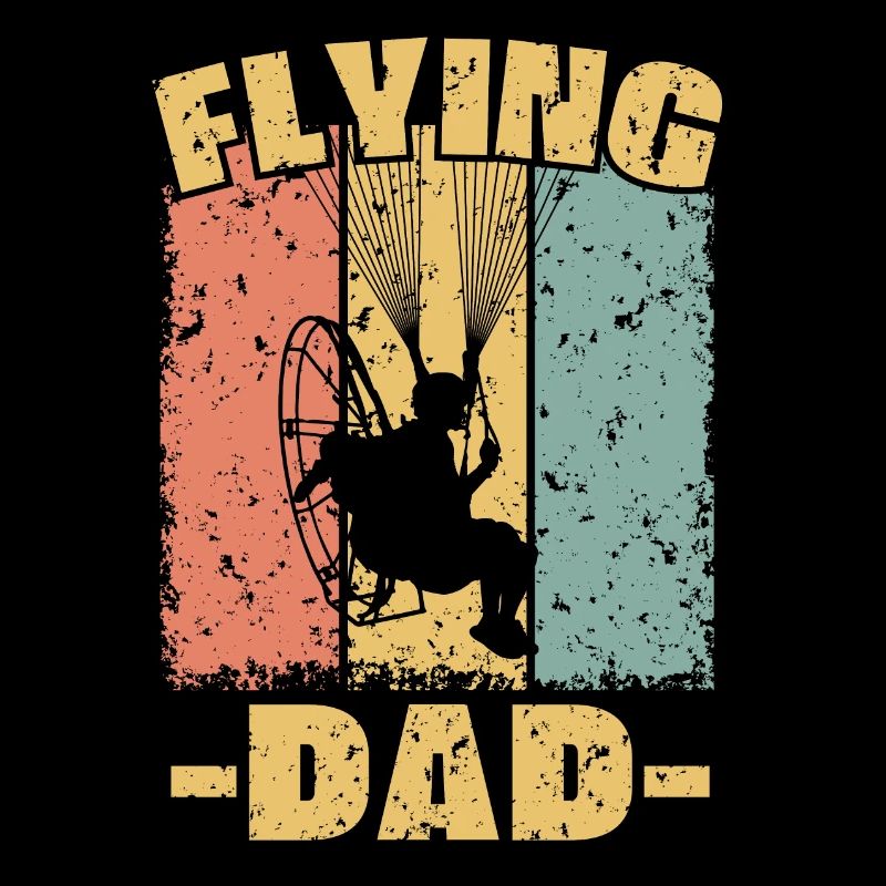 Paramotoring dad retro