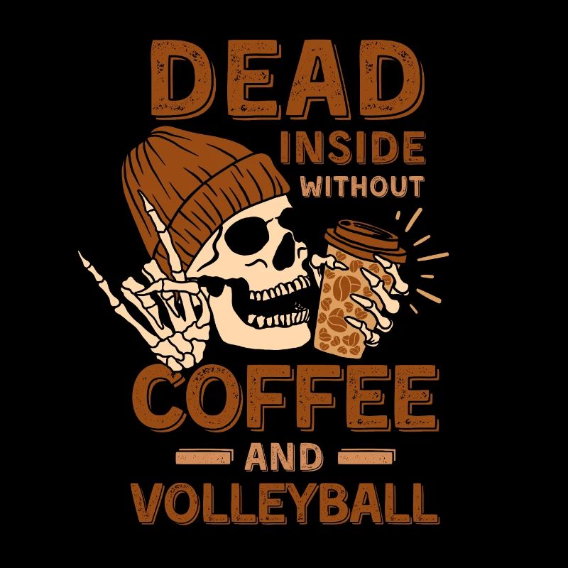Coffee Volleyball skeleton