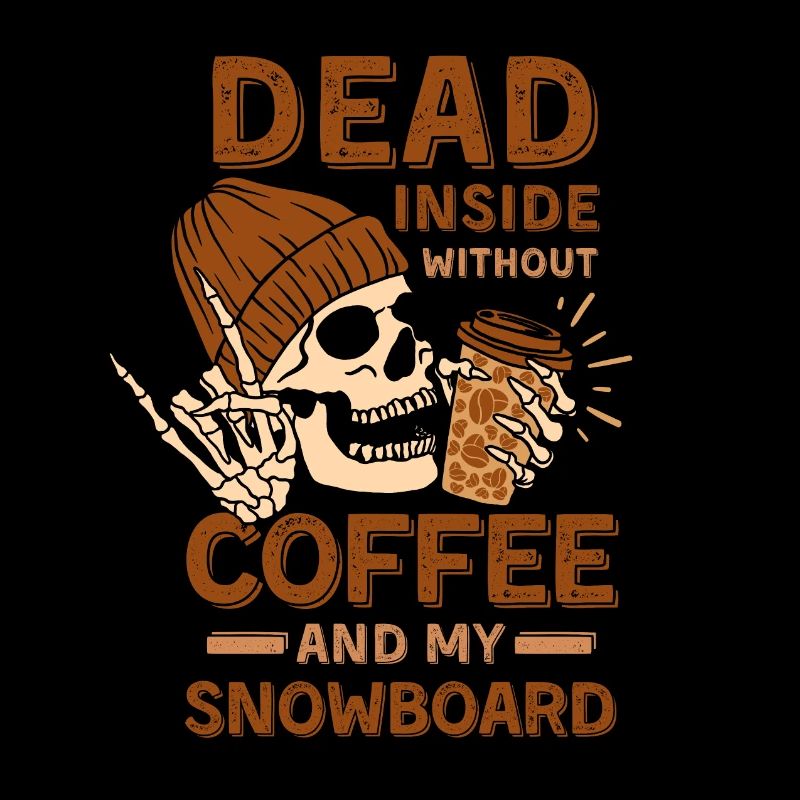 Café Snowboard squelette