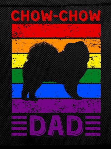 Chow-chow Dad LGBTQ Rainbow Flag