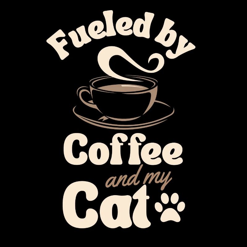 Amateur de chat de café