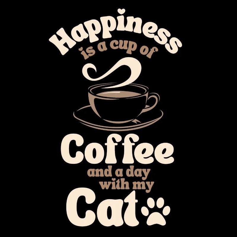 Amateur de chat de café