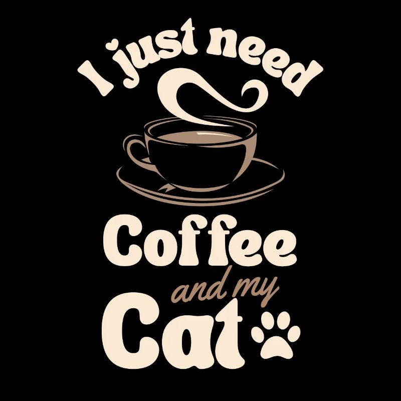 Amateur de chat de café