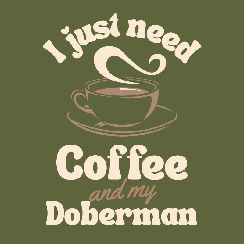 Coffee Doberman lover