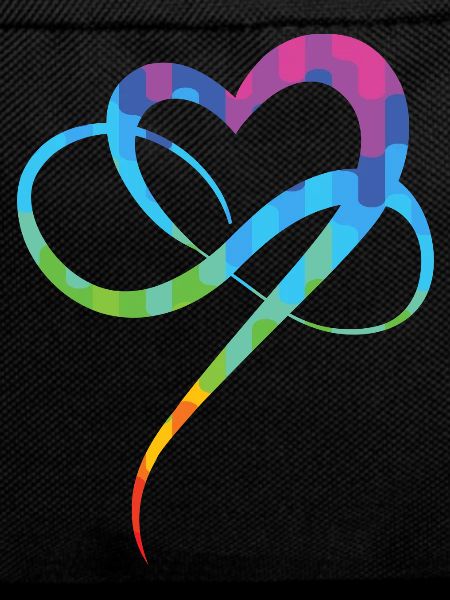Poly Love Heart - Infinity Herz