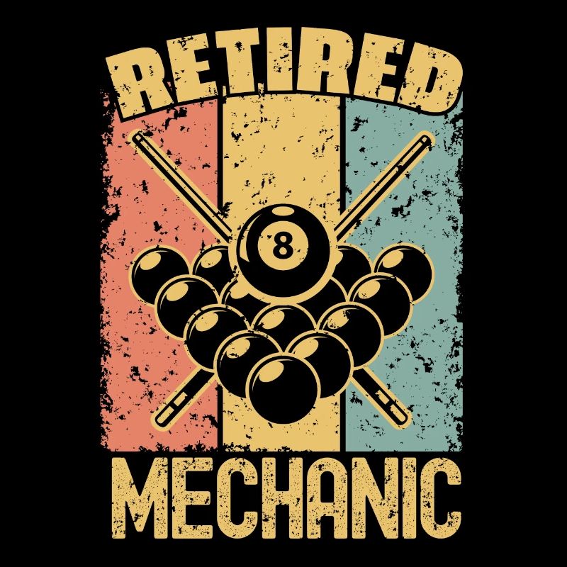 Billard pensionierter Mechaniker