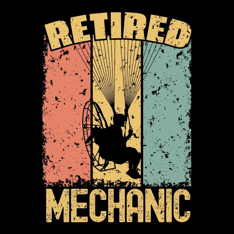 Paramoteur mécanicien à la retraite