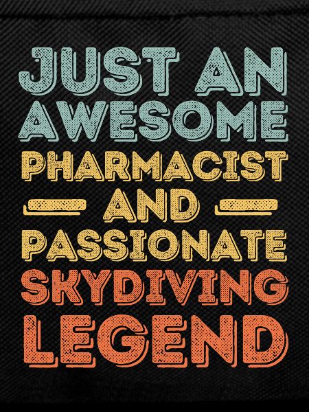 Pharmacist Skydiving legend retro