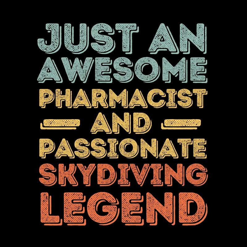 Pharmacist Skydiving legend retro