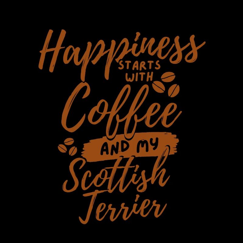 Amateur de café Scottish-terrier