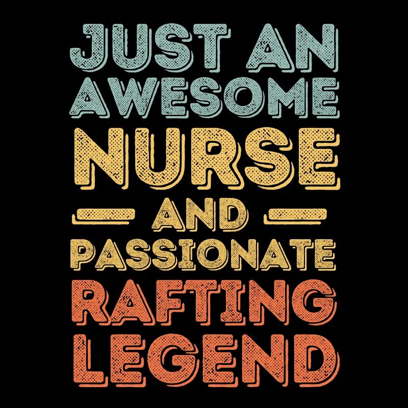 Krankenschwester Rafting Legende retro