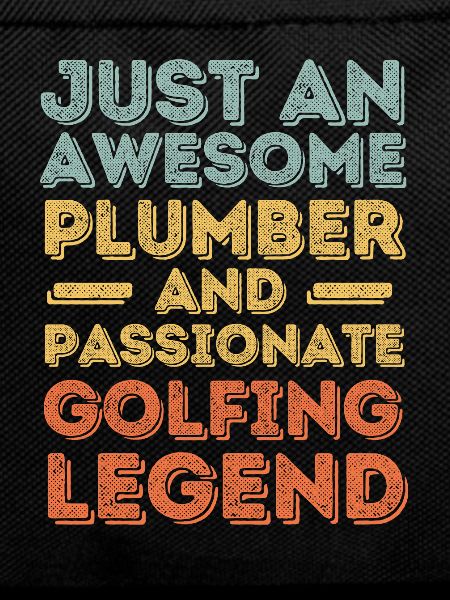 Plumber Golfing legend retro