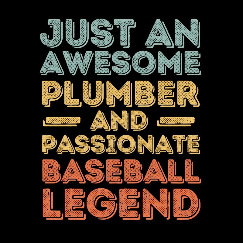 Plumber Baseball legend retro