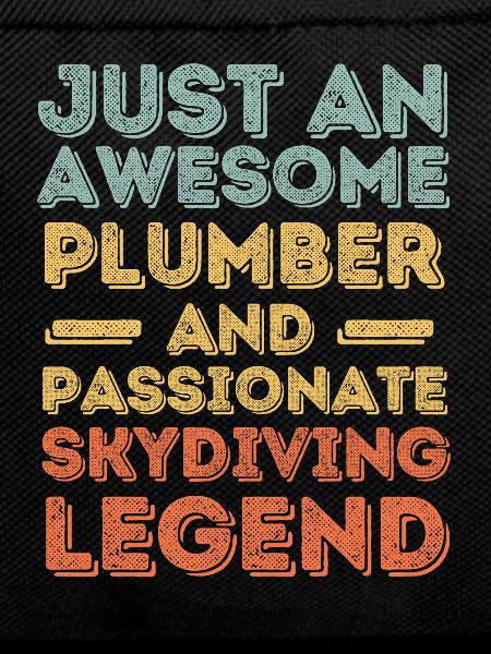 Plumber Skydiving legend retro