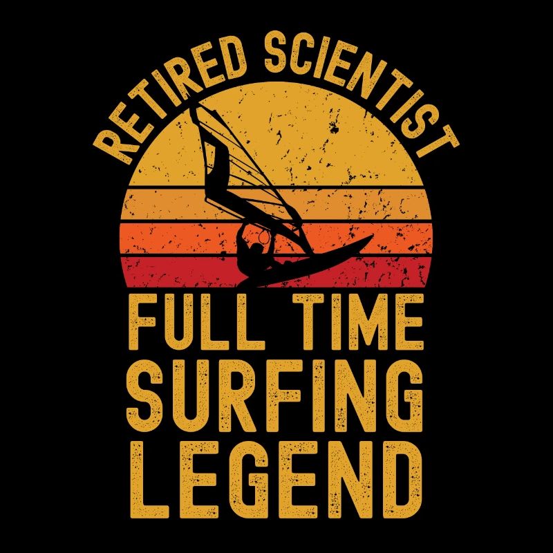 Retired scientist windsurfing legend