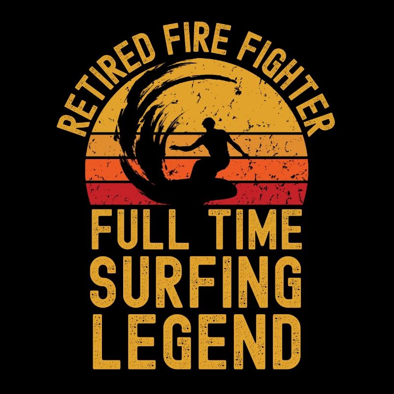 Légende du surf pompier à la retraite