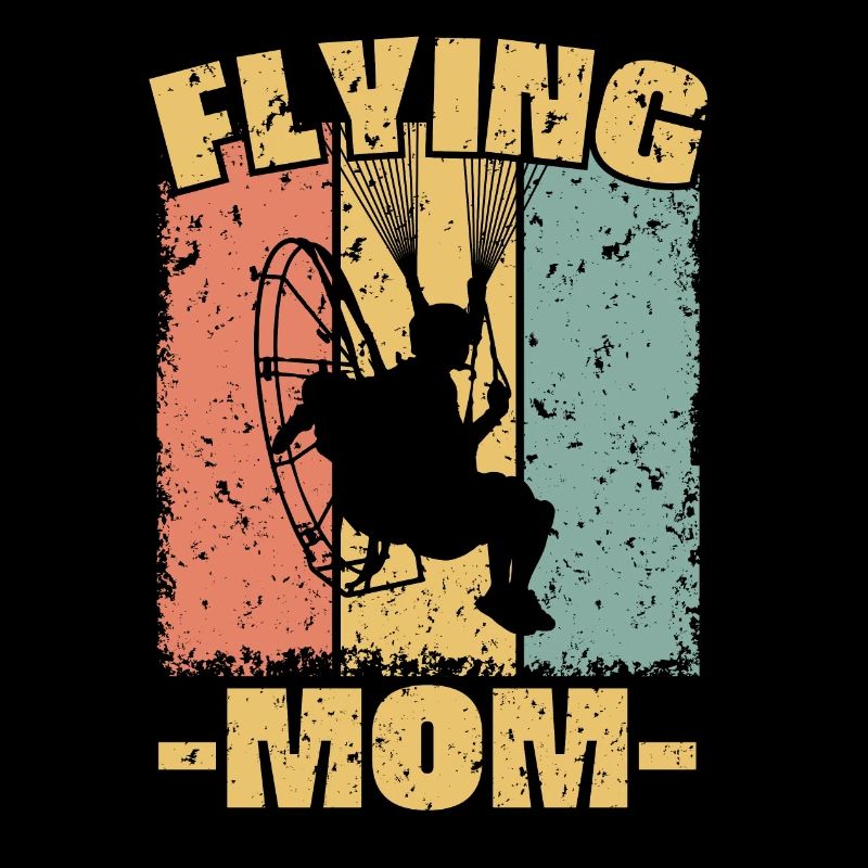 Motorschirmfliegende Mutter