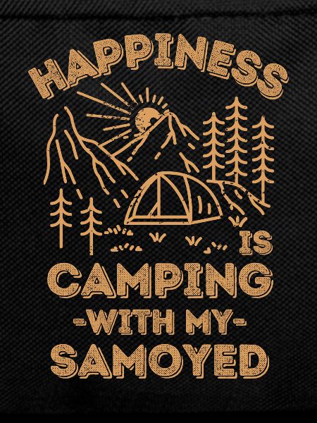 Camping with samoyed