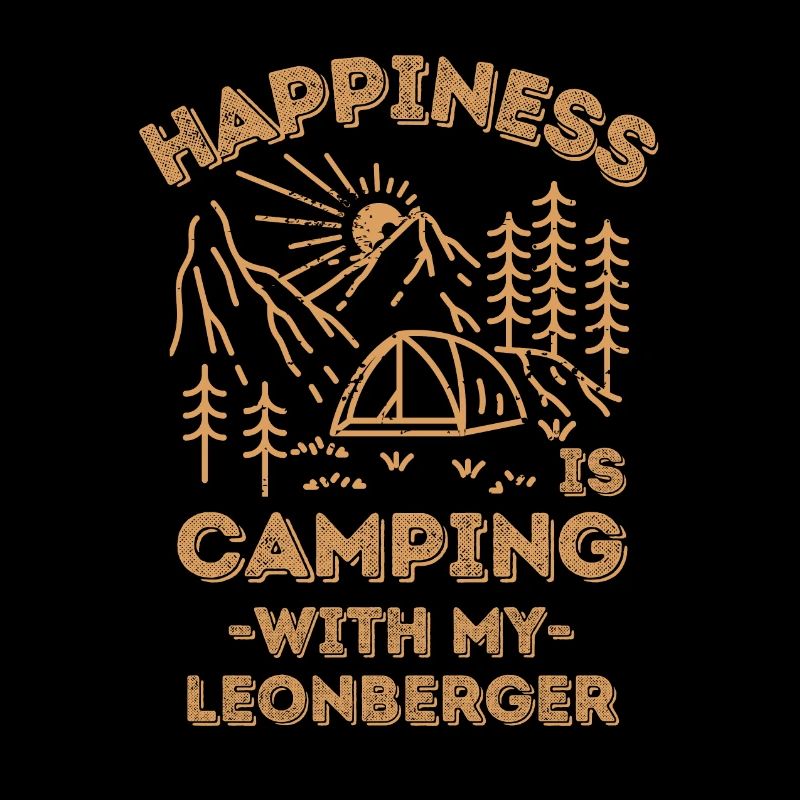 Camping with leonberger
