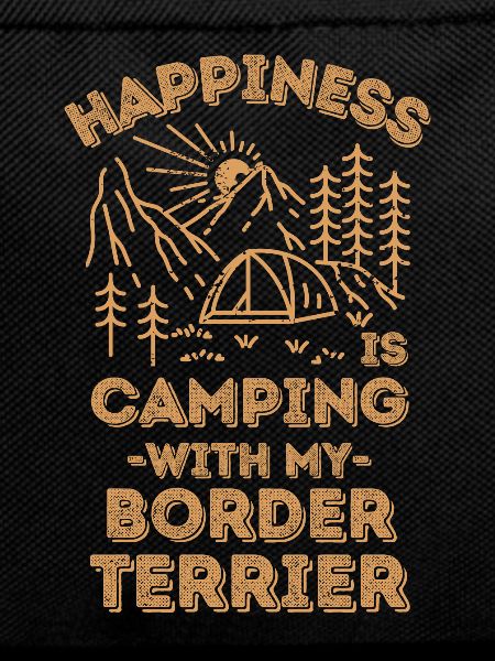 Camping mit Border-Terrier