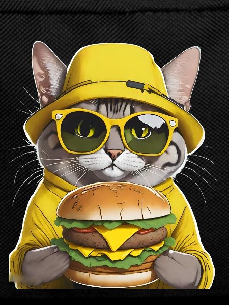 cat with yellow hat