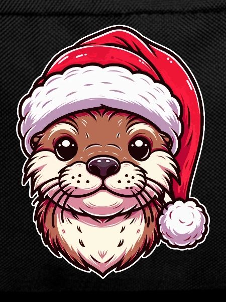 Christmas Otter Magic - Festive Design
