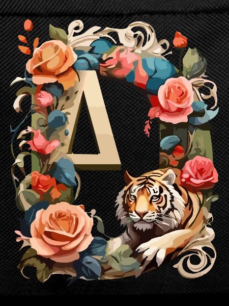 Tiger and Flowers Ring
